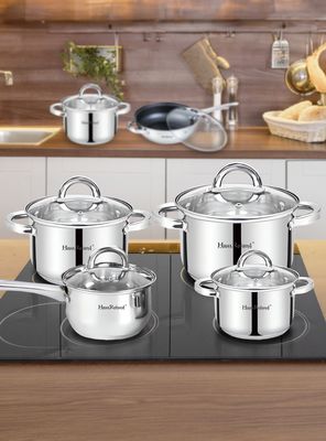 Imagen 2 del producto Batería 12 piezas acero inoxidable Hamburgo