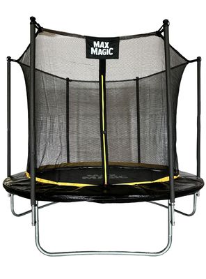 Cama Elástica Max Magic 244cm Negra con Red de Seguridad