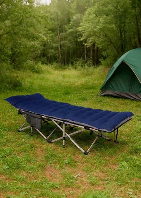 Imagen 2 del producto Cama Plegable de Camping Azul