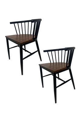 Pack 2 Sillas de Comedor Yard Negro