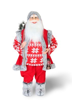 Muñeco Papá Noel 90 cm Rojo