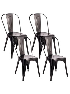 Pack 4 Sillas Tolix Vintage Negro