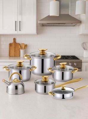 Imagen 2 del producto Batería 12 piezas acero inoxidable Viena