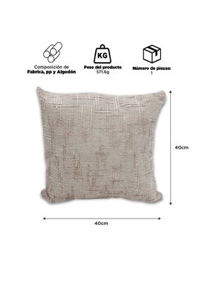 Imagen 2 del producto Cojín Decorativo Beige 40x40cm