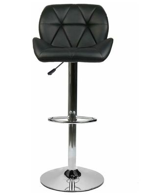 Pack 2 Sillas Altas Bar con Respaldo Negro