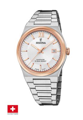Reloj F20036/1 Festina Swiss Plateado Hombre My Swiss Time