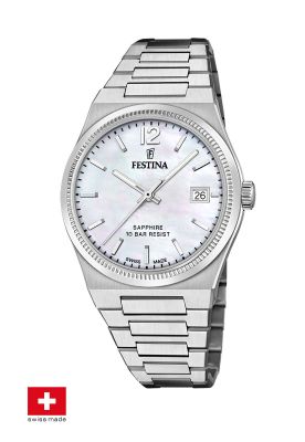 Reloj F20035/1 Festina Swiss Blanco Mujer My Swiss Time