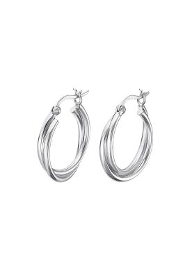 Aros LP3385-4/1 Lotus Silver Mujer Hoops