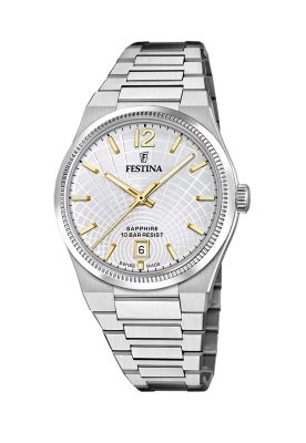 Reloj F20052/2 Festina Swiss Plateado Mujer Rive Collection