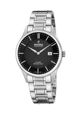 Reloj F20067/6 Festina Swiss Negro Hombre Acero Clásico