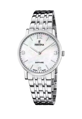 Imagen 1 del producto Reloj F20047/2 Festina Swiss Blanco Mujer ACERO CLASICO