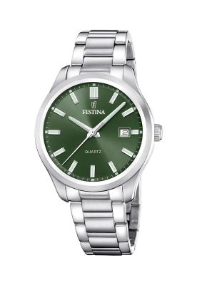 Reloj F20736/4 Festina Verde Hombre Acero Clasico