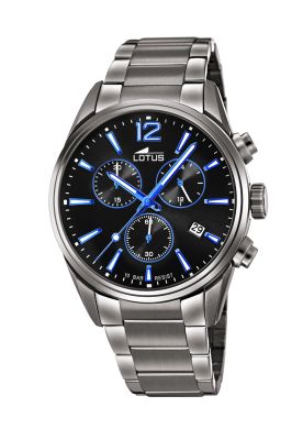 Reloj 18682/6 Lotus Negro Hombre Chrono