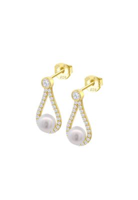 Aros LP3481-4/2 Lotus Silver Mujer Pearls