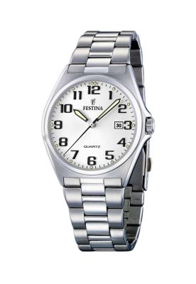 Reloj F16374/9 Festina Blanco Hombre Acero Clásico