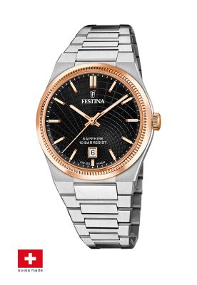 Reloj F20065/4 Festina Swiss Negro Hombre Rive Collection