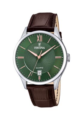 Reloj F20426/8 Festina Verde Hombre Correa Clasico