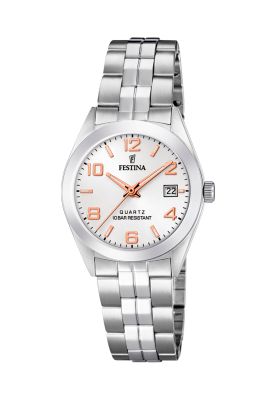 Reloj F20438/4 Festina Blanco Mujer Acero Clásico