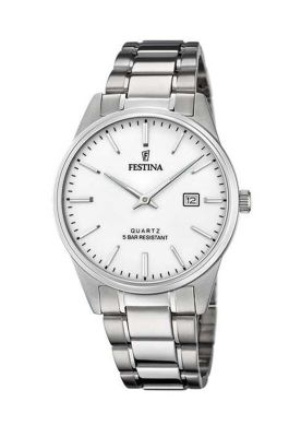 Reloj F20511/2 Festina Plateado Hombre Acero Clásico
