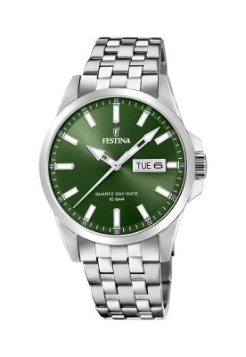 Reloj F20357/5 Festina Verde Hombre Acero Clasico