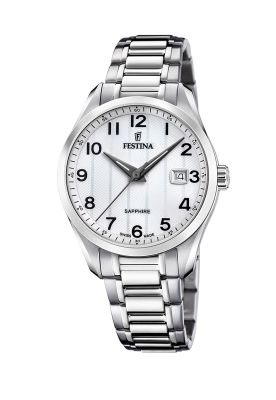 Reloj F20026/1 Festina Swiss Plateado Hombre Crono Deportivo