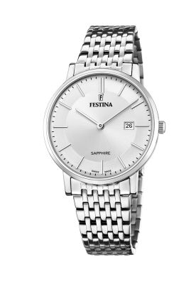 Reloj F20018/1 Festina Swiss Plateado Hombre Swiss Made