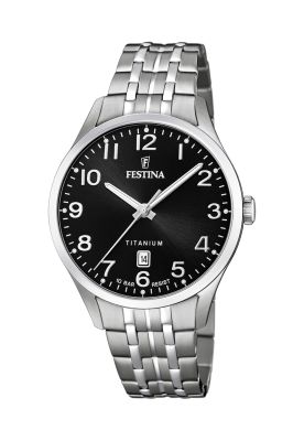 Reloj F20466/3 Festina Negro Hombre Calendario Titanium