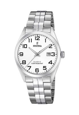 Reloj F20437/1 Festina Blanco Hombre Acero Clasico