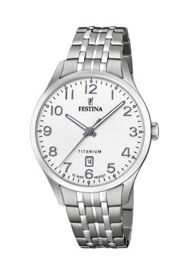 Reloj F20466/1 Festina Blanco Hombre Calendario Titanium