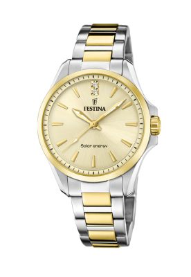 Reloj F20655/3 Festina Champaña Mujer Solar Energy