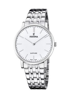 Reloj F20045/2 Festina Swiss Blanco Hombre ACERO CLASICO