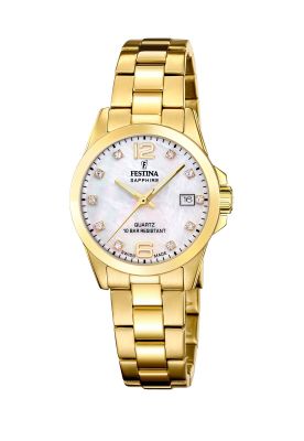 Reloj F20050/1 Festina Swiss Blanco Mujer ACERO CLASICO