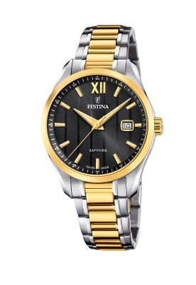 Reloj F20027/4 Festina Swiss Negro Mujer Acero Clásico
