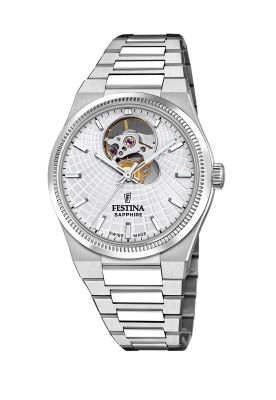 Reloj F20054/1 Festina Swiss Plateado Mujer Automático