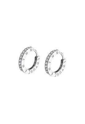 Aros LP1887-4/1 Lotus Silver Mujer Hoops