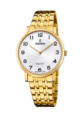 Reloj F20046/1 Festina Swiss Blanco Hombre Acero Clásico