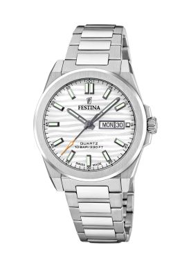 Reloj F20073/1 Festina Swiss Plata Hombre Acero Clasico