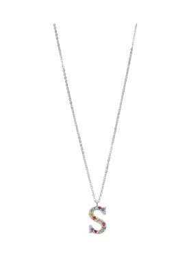 Collar LP3426-1/S Lotus Silver Mujer Letters