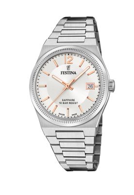 Reloj F20035/2 Festina Swiss Plateado Mujer My Swiss Time