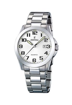 Reloj F16376/7 Festina Blanco Hombre Acero Clásico