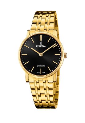 Reloj F20048/4 Festina Swiss Negro Mujer Acero Clásico