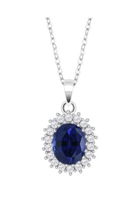 Imagen 2 del producto Collar LP3459-1/1 Lotus Silver Azul Mujer Leros