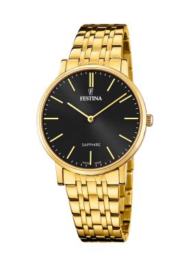 Reloj F20046/5 Festina Swiss Negro Hombre Acero Clásico