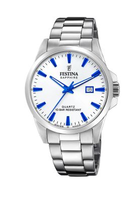 Reloj F20024/5 Festina Swiss Blanco Hombre Swiss Made