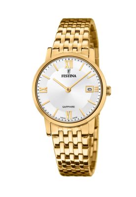 Reloj F20021/1 Festina Swiss Plateado Mujer Swiss Made