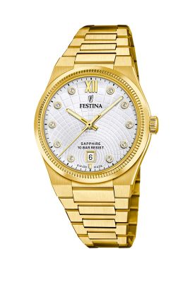 Reloj F20058/1 Festina Swiss Plateado Mujer Rive Collection