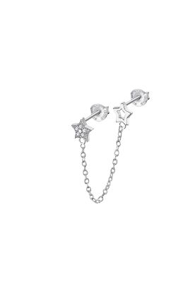 Ear Cuff LP3340-9/1 Lotus Silver Mujer Ear Party