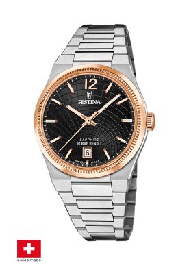 Reloj F20066/4 Festina Swiss Negro Mujer Rive Collection
