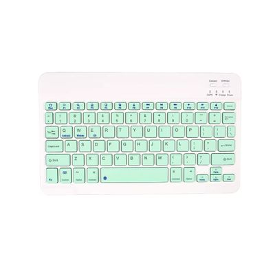 Teclado Inalámbrico Bluetooth Español Para Tablet iPad Notebook / Verde