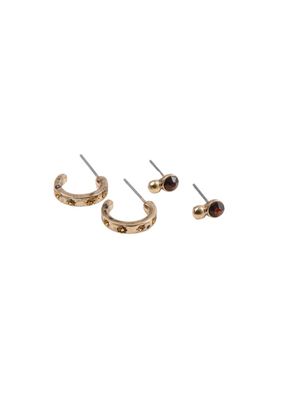 Aros Set Amaia Dorado Humana